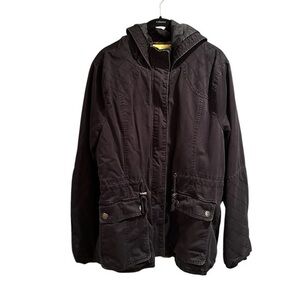 Prince and Fox Black Hooded Jacket Size XXL